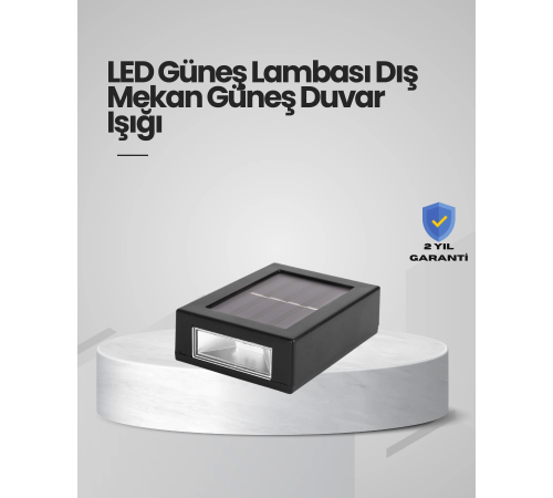 Güneş Enerjili LED Duvar Aydınlatması