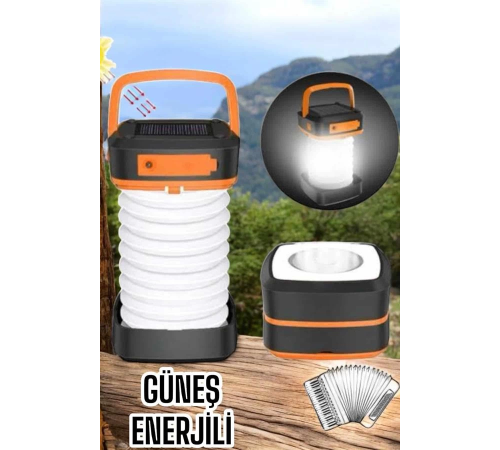 Güneş Enerjili Led Lamba Kamp Lambası Katlanabilir Lamba USB Şarjlı Güneş Enerjili Led Lamba Kamp Lambası Katlanabilir Lamba USB Şarjlı