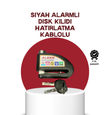 Güvenlik Sensörlü Alarmlı Disk Kilidi Motosiklet ve Bisiklet İçin