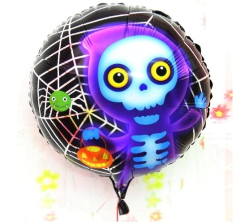 Halloween İskelet Hayalet Folyo Balon 18 İnç Halloween İskelet Hayalet Folyo Balon 18 İnç