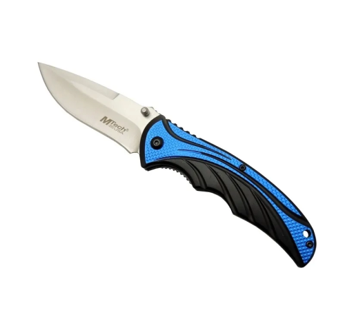 Handsome 454 Mavi Kamp Çakı 20cm - Yarı Otomatik, Kemerlikli Handsome 454 Mavi Kamp Çakı 20cm - Yarı Otomatik, Kemerlikli