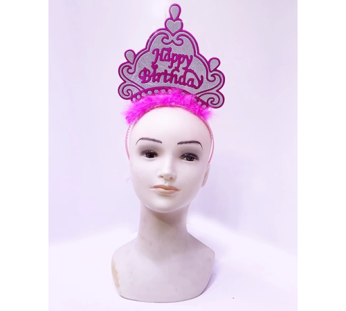 Happy Birthday Neon Pembe Renk Doğum Günü Tacı 24x15 Cm Happy Birthday Neon Pembe Renk Doğum Günü Tacı 24x15 Cm