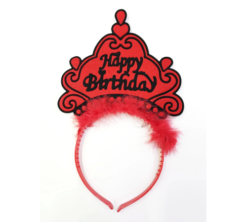 Happy Birthday Yazılı Neon Renk Taç 12 Adet