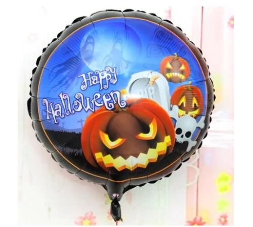 Happy Halloween Balkabağı Folyo Balon 18 İnç Happy Halloween Balkabağı Folyo Balon 18 İnç