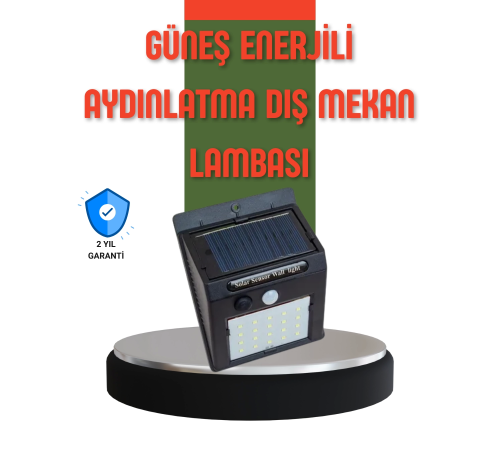 Hareket Sensörlü Güneş Enerjili Dış Mekan LED Lamba 100/144 LED