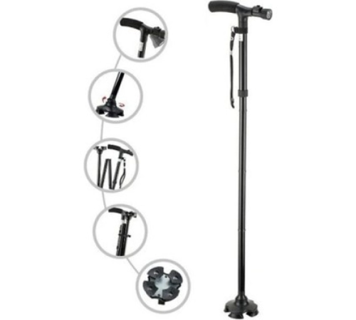 Hareketli Led Işıklı Katlanır Baston Hareketli Led Işıklı Katlanır Baston