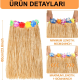 Hawaii Tarzı Hula Eteği – 60 Cm Hasır Naturel Etek