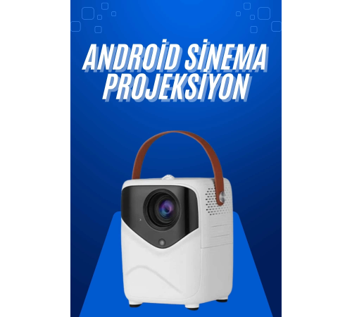 HD Ayaklı Portatif Projeksiyon Cihazı Android İşlemcili Sinema Projektörü HD Ayaklı Portatif Projeksiyon Cihazı Android İşlemcili Sinema Projektörü