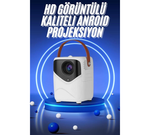 HD Ayaklı Portatif Projeksiyon Cihazı Bluetooth Wifi Akıllı Android İşlemcili HD Ayaklı Portatif Projeksiyon Cihazı Bluetooth Wifi Akıllı Android İşlemcili