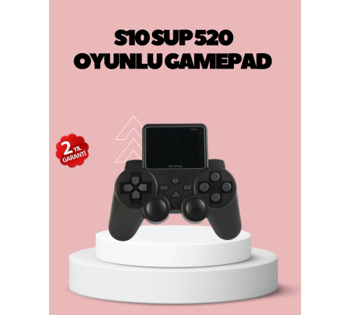 HDMI TV Bağlantılı Orijinal S10 Gamepad 520 Oyunlu 2025 Seri Oyun Konsolu
