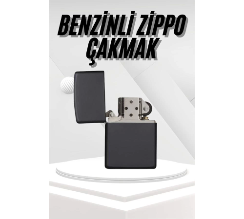 Hediyelik Zarif Zippo Model Siyah Benzinli Çakmak Hediyelik Zarif Zippo Model Siyah Benzinli Çakmak