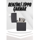Hediyelik Zarif Zippo Model Siyah Benzinli Çakmak