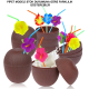 Hindistan Cevizi Hawaii Luau Aloha Pipetli İçecek Kabı Bardak 10x13 Cm 1 Adet