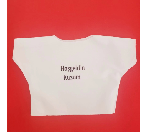 Hoşgeldin Kuzum Yazılı Oyuncak Tişörtü Hoşgeldin Kuzum Yazılı Oyuncak Tişörtü