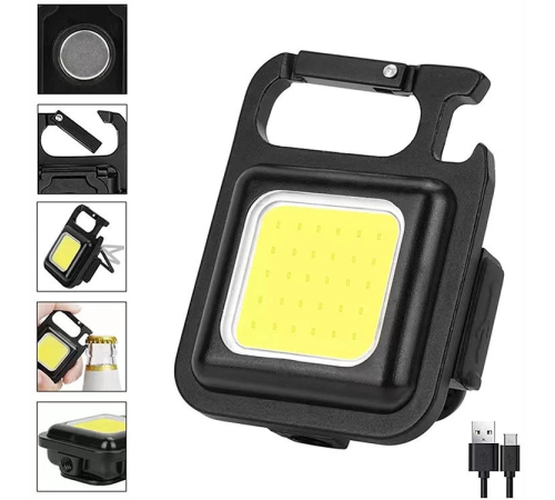 Hs-37 Led Anahtarlıklı Cep Boy Cob Led Metal Kasa Mıknatıslı Şişe Açacağı Usb’li Şarj Edilebilir El Feneri Hs-37 Led Anahtarlıklı Cep Boy Cob Led Metal Kasa Mıknatıslı Şişe Açacağı Usb’li Şarj Edilebilir El Feneri