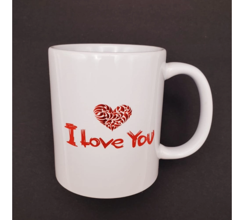 I Love You Baskılı Bardak I Love You Baskılı Bardak