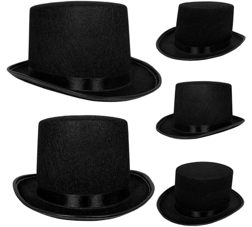 Yetişkinler İçin Siyah Renk Ringmaster Sihirbaz Şapkası Fötr Şapka 15 Cm Yetişkinler İçin Siyah Renk Ringmaster Sihirbaz Şapkası Fötr Şapka 15 Cm