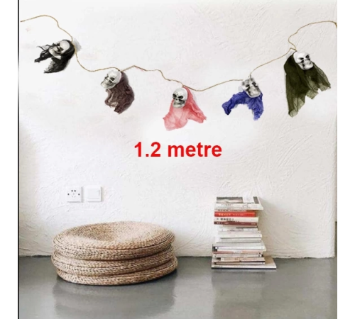 İp Üzeri 5 Adet Kuru Kafa Asmalı Süs 1.2 Metre İp Üzeri 5 Adet Kuru Kafa Asmalı Süs 1.2 Metre