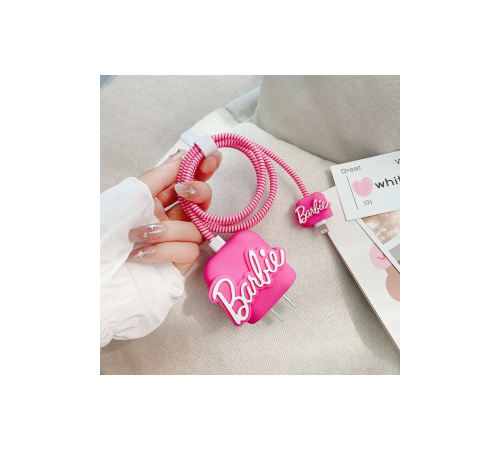 İphone 18w/20w Uyumlu Barbie Şarj Kılıfı, Şarj Kablosu Örme Aparatı, Toparlayıcı İphone 18w/20w Uyumlu Barbie Şarj Kılıfı, Şarj Kablosu Örme Aparatı, Toparlayıcı