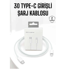 Iphone Uyumlu İOS Uyumlu Lightning Hızlı Şarj Tye C Lightning Şarj Kablosu