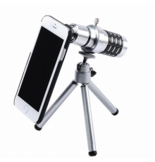 İphone5,5s,i̇phone4.4s Için Alüminyum 14x Optik Zoom Yakından Görüntü Çekme Dürbün