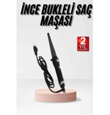 Isı Ayarlı 19MM Saç Maşası Belirgin Bukleler İnce Maşa Seramik Kaplama