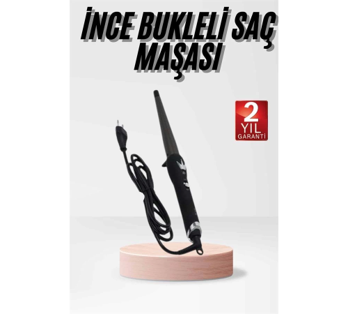 Isı Ayarlı 19MM Saç Maşası Belirgin Bukleler İnce Maşa Seramik Kaplama Isı Ayarlı 19MM Saç Maşası Belirgin Bukleler İnce Maşa Seramik Kaplama