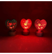 Işıklı Love Kalp