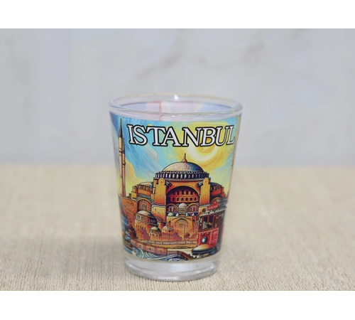 İstanbul Temalı Cam Shot Bardak Alk4356 İstanbul Temalı Cam Shot Bardak Alk4356