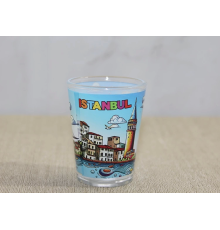 İstanbul Temalı Cam Shot Bardak Alk4358