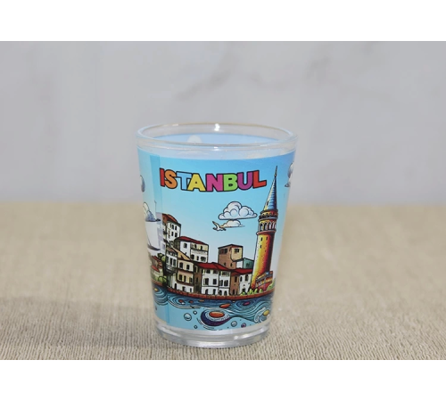 İstanbul Temalı Cam Shot Bardak Alk4358 İstanbul Temalı Cam Shot Bardak Alk4358