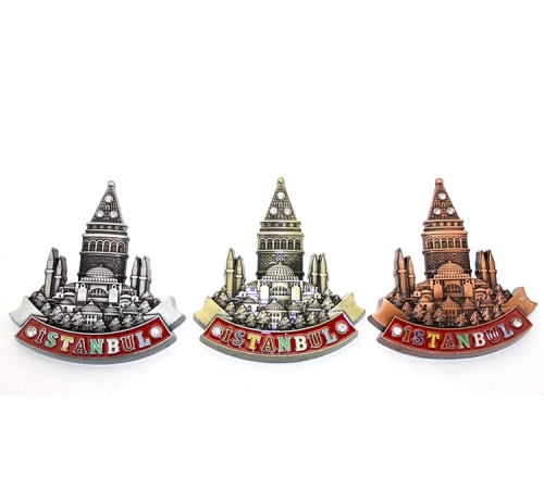 İstanbul Temalı Metal Magnet Alk3332 İstanbul Temalı Metal Magnet Alk3332