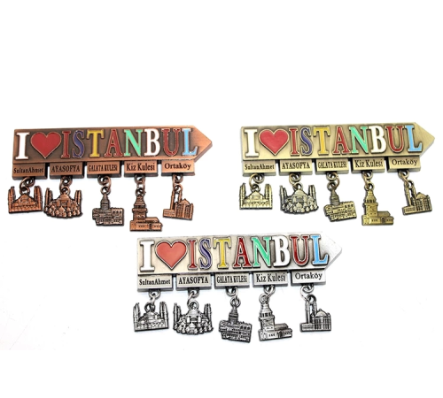 İstanbul Temalı Metal Magnet Alk3343 İstanbul Temalı Metal Magnet Alk3343