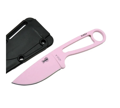 İzula Esee 51455pnk Pembe Kamp Bıçağı 16 Cm - Komple Metal, Plastik Kılıflı