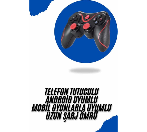 Joystik Gamepad Bluetooth Telefon Tutucu Oyun Kolu Telefon Android Uyumlu Joystik Gamepad Bluetooth Telefon Tutucu Oyun Kolu Telefon Android Uyumlu