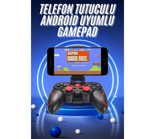 Joystik Gamepad Bluetooth Telefon Tutucu Oyun Kolu Telefon Android Uyumlu Joystik Gamepad Bluetooth Telefon Tutucu Oyun Kolu Telefon Android Uyumlu