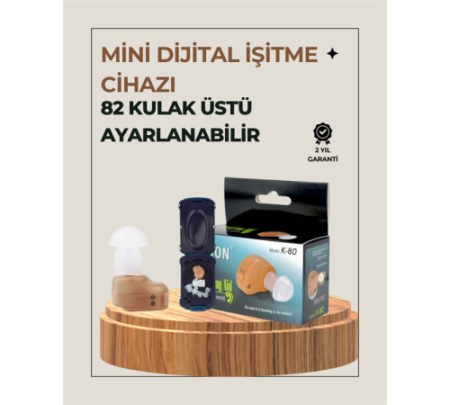 K80 Ergonomik Kulak İçi İşitme Cihazı – Konforlu ve Stabil Kullanım K80 Ergonomik Kulak İçi İşitme Cihazı – Konforlu ve Stabil Kullanım