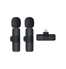 K9 Kablosuz Yaka Mikrofonu Lightning 2’li Mini Mikrofon Youtube Tik Tok 2 Adet