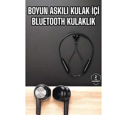 Kablolu Boyun Askılı Dijital Göstergeli Bluetooth Kulaklığı 60 Saat Kablolu Boyun Askılı Dijital Göstergeli Bluetooth Kulaklığı 60 Saat