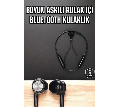 Kablolu Boyun Askılı Dijital Göstergeli Bluetooth Kulaklığı 60 Saat