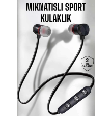 Kablolu Mıknatıslı Sport Kulaklık Bluetooth Bağlantılı
