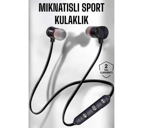 Kablolu Mıknatıslı Sport Kulaklık Bluetooth Bağlantılı