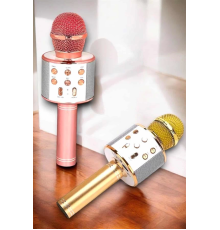 Kablosuz Bluetooth Karaoke Mikrofon USB ve AUX Girişli, Yüksek Ses Kalitesi