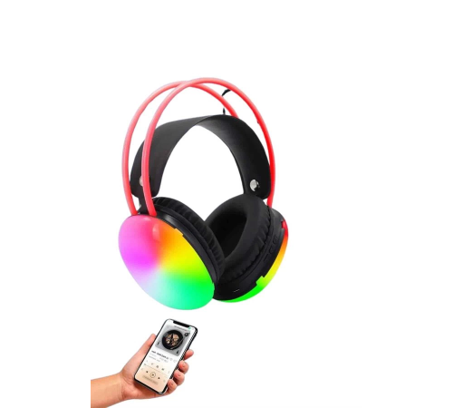 Kablosuz Bluetooth Kulaklık RGB Işıklı Kulak Üstü 5.3 Bluetooth Bağlantılı Kablosuz Bluetooth Kulaklık RGB Işıklı Kulak Üstü 5.3 Bluetooth Bağlantılı