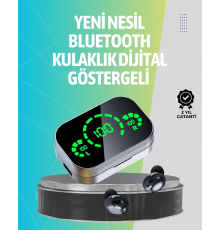 Kablosuz Kulak İçi Bluetooth Kulaklık – Dokunmatik Kontrol ve LED Şarj Ekranı