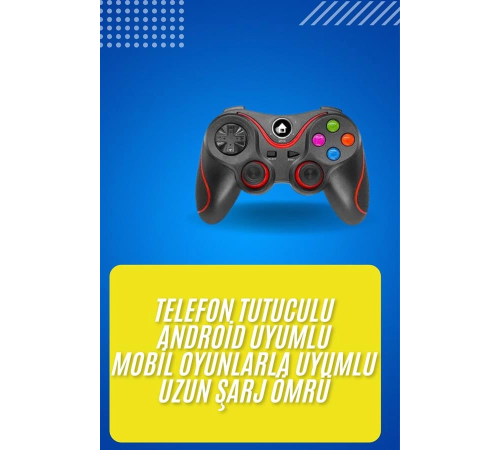 Kablosuz Oyun Kolu Bluetooth Joystick Gamepad Android Uyumlu Kablosuz Oyun Kolu Bluetooth Joystick Gamepad Android Uyumlu