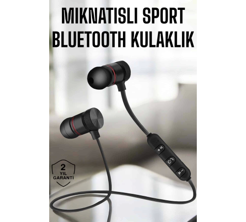 Kablosuz Sport Mıknatıslı Mikrofonlu Kulak İçi Kulaklık Kablosuz Sport Mıknatıslı Mikrofonlu Kulak İçi Kulaklık