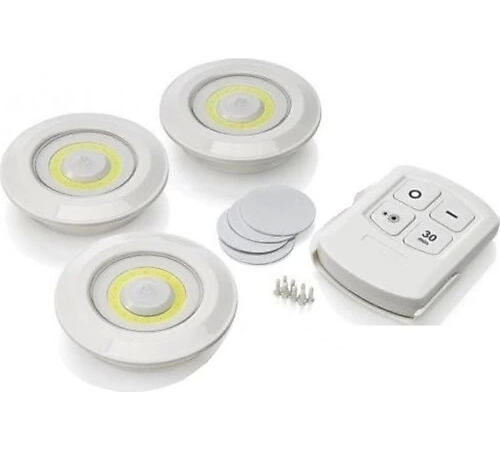 Kablosuz Uzaktan Kumandalı 3lü Led Lamba Seti