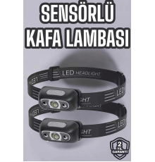 Kafa Lambası Kamp Lambası Led Işık Şarjlı Ayarlanabilir