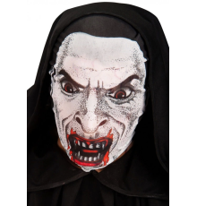 Kafaya Tam Geçmeli Bez Vampir Maskesi - Streç Korku Maskesi - 3d Baskılı Maske Model 2